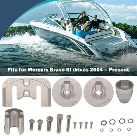 Aluminum Anode Kit Cmbravo Kita For Mercruiser Bravo Iii Drives