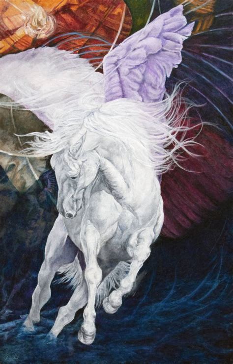 Pegasus Painting by David Derr | Saatchi Art