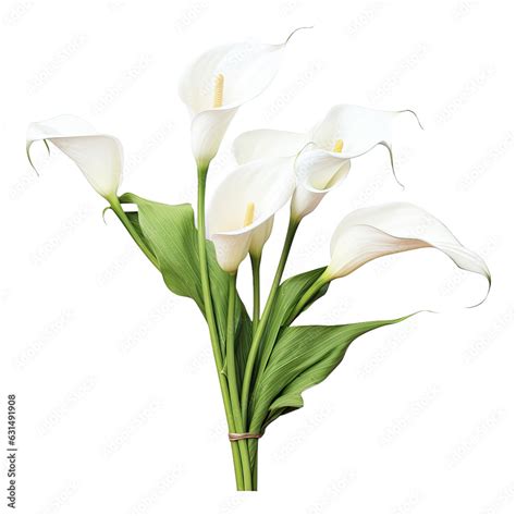 Condolence Card With Calla Lilies On White Backround Sympathy For Loss