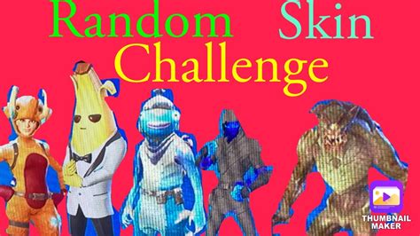 The Random Skin Challenge In Fortnite Nintendo Switch Youtube