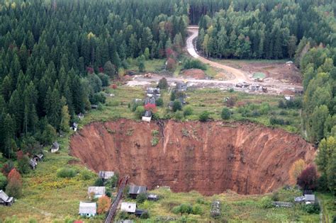 The giant sinkhole near Solikamsk tripled · Russia Travel Blog