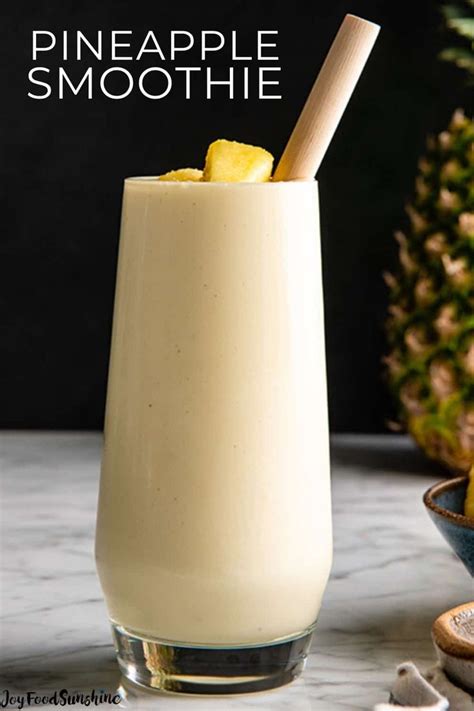 This Healthy Pineapple Smoothie Recipe Is Easy To Make With Only 5 Ingredients In 5