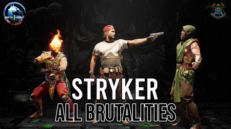 Mortal Kombat Stryker Kameo Brutality All Brutalities P