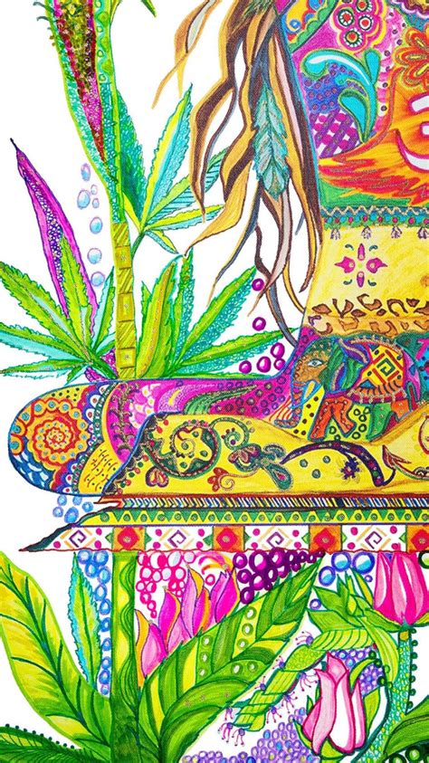 Marijuana Art Ganja Weed Leaf Artwork Nature Home and Wall | Etsy