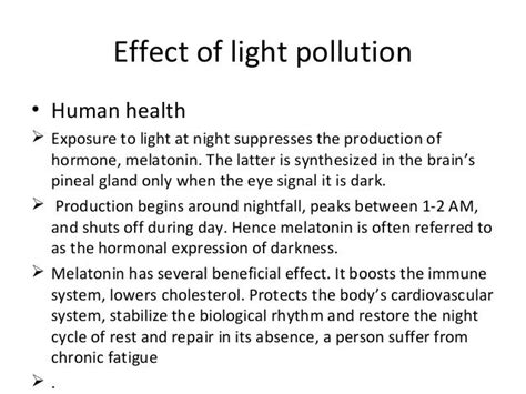 Light pollution