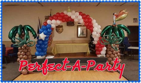 Puerto Rico Themed Arch With Palm Trees Unique Birthday Ideas Cuban