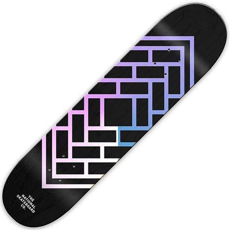 The National Skateboard Co Classic Black Stain Mellow Concave