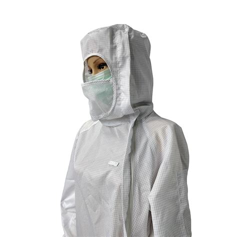 Conductive Clean Room Esd Anti Static Grid Coverall China Antistatic