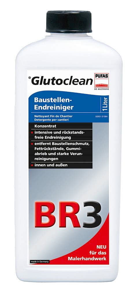 Glutoclean Baustellen Endreiniger Korte Baustoffe