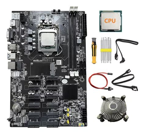 Placa Madre Minera Pcie B75 Btc De 12 Tarjetas Cpu Destornil Cuotas