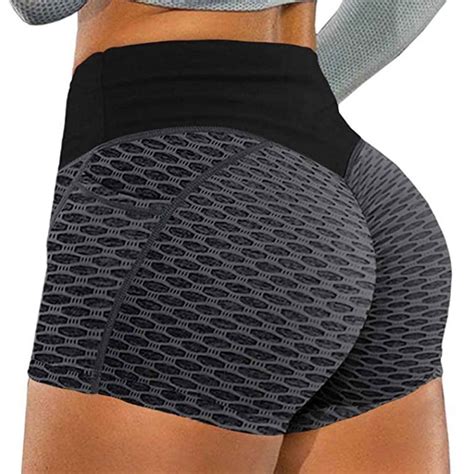 Buigttklop High Waisted Biker Shorts For Women Workout Booty Shorts