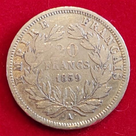 France Napoléon III 1852 1870 20 Francs 1859 A Paris Catawiki