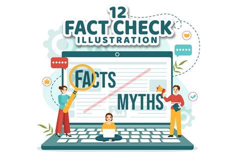 12 Fact Check Vector Illustration Graphic By Denayunecf Creative Fabrica