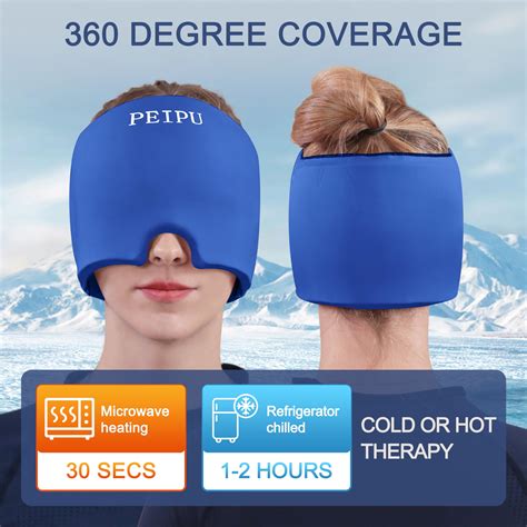 Snapklik.com : Migraine Relief Cap, Soothing Headache Ice Pack, Cooling