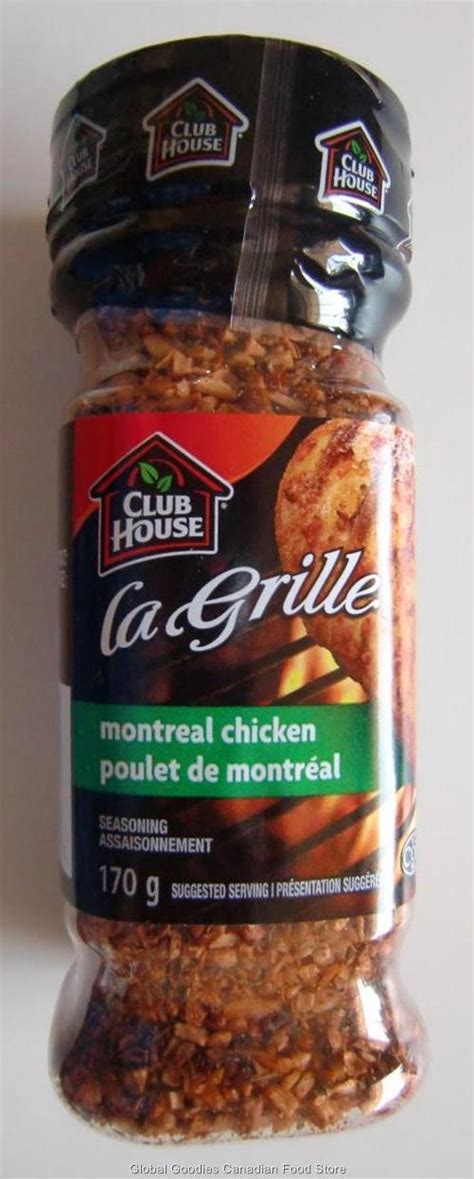 Canadian Club House La Grille Montreal Chicken Seasoning Spice 170 G No