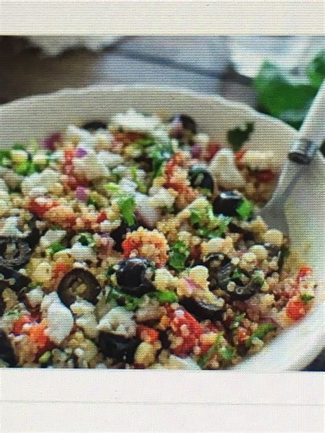 Mediterranean Quinoa Salad Directions Calories Nutrition More