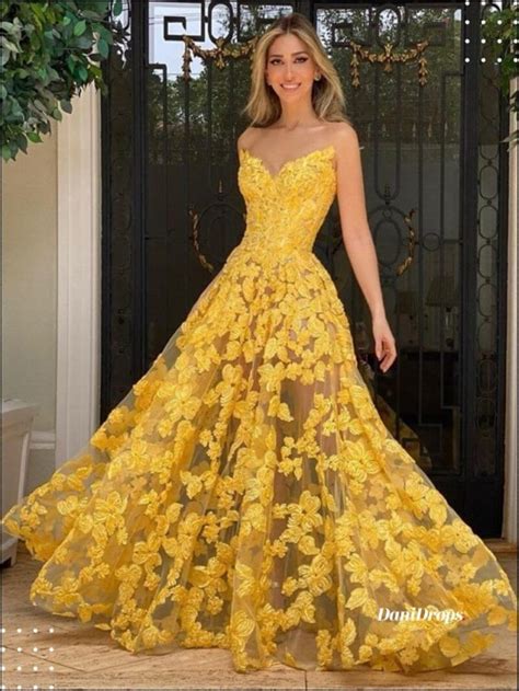 Vestido De Madrinha De Casamento Amarelo Modelos