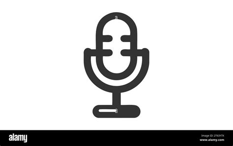 Record Microphone Vector Icon The Symbol Microphone For Web Site