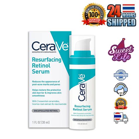 Cerave Skin Renewing Retinol Serum And Resurfacing Serum 30ml Th