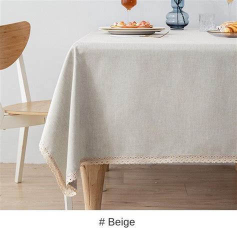 Table Cloth Wipe Clean Tablecloth Rectangular Waterproof Table Cloths ...