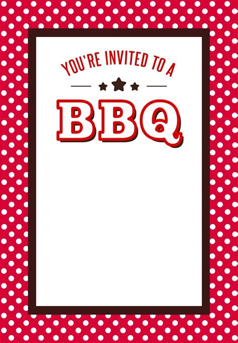 A bbq bbq party invitation template free – Artofit