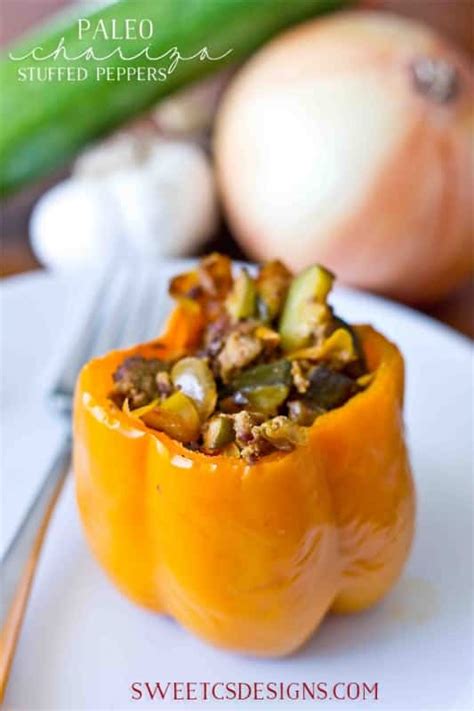 Paleo Chorizo Stuffed Peppers Sweet Cs Designs