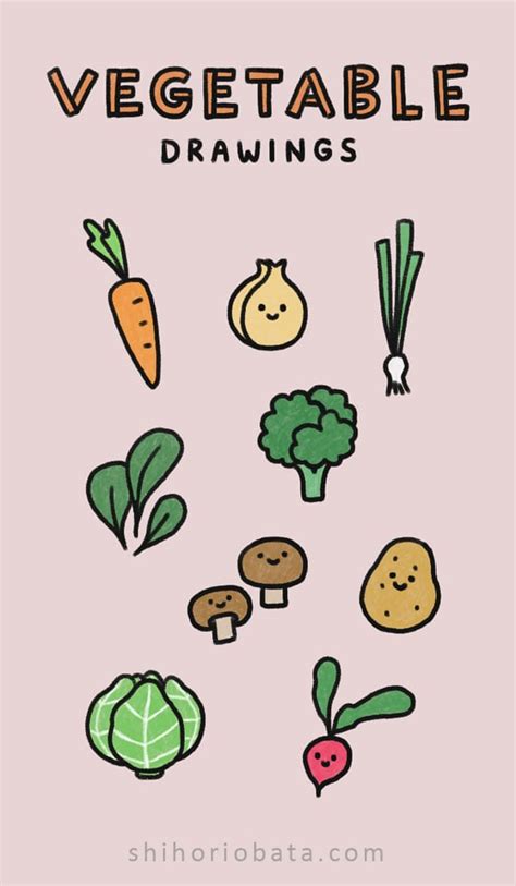 30 Easy And Cute Food Drawing Ideas