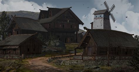 Medieval Homestead Concept Art Timokujansuu Free Download Borrow