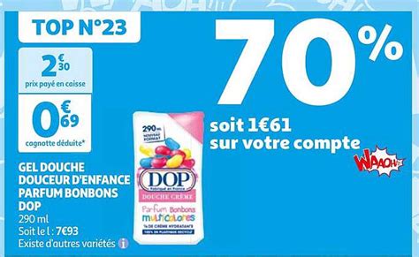 Promo Gel Douche Douceur D Enfance Parfum Bonbons Dop Chez Auchan