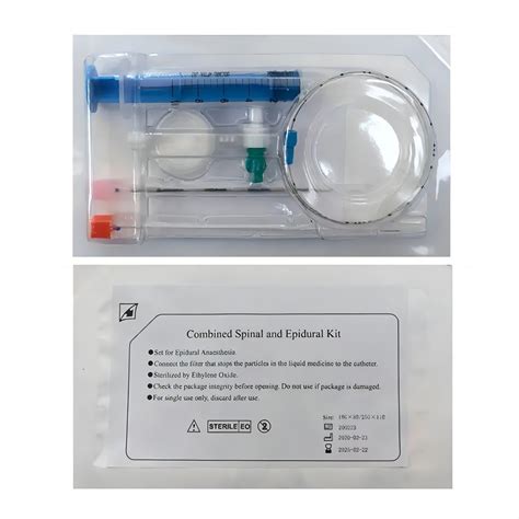 Disposable Medical Anesthesia Epidural Catheter Kit Sterile