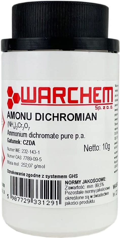 Drobne Akcesoria Medyczne Warchem Dichromian Amonu Czda 10G Ceny I