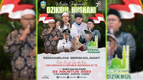 Live Dzikrul Husnani Semambung Bersholawat Dalam Rangka Selametan Desa