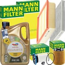 MANN INSPEKTIONSPAKET TOTAL 0W 30 ÖL passend für 1 3 D ALFA MITO FIAT