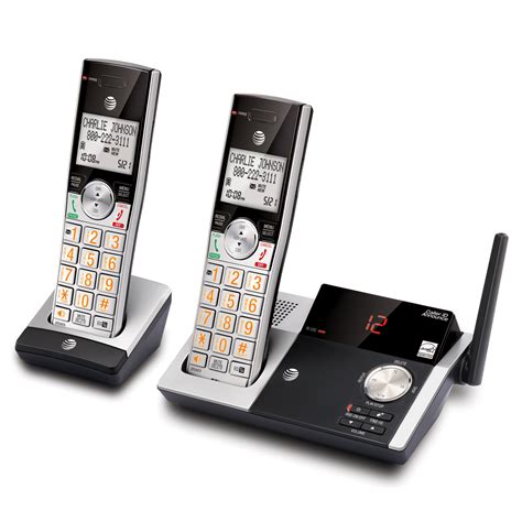 AT&T CL82215 DECT 6.0 Expandable Cordless Phone with Answering System ...