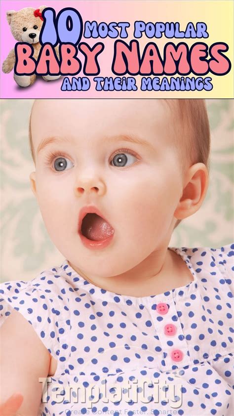 10 most popular boy and girl baby names in the us – Artofit