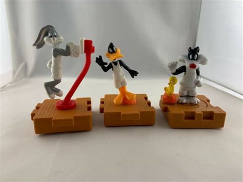 Mcdonalds Looney Tunes Happy Meal Toy Set Of 3 Ebay