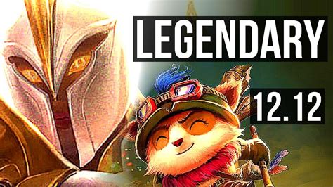 Kayle Vs Teemo Top 15 1 6 Legendary 2 0m Mastery 700 Games Kr