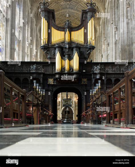 University of cambridge, King's college chapel organ Stock Photo - Alamy