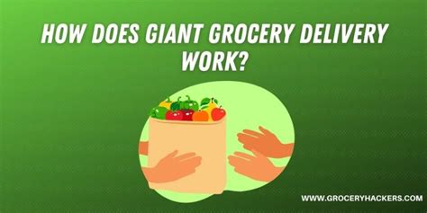 How Does Giant Grocery Pick Up Work