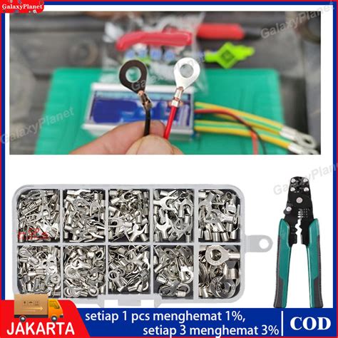 Jual Terminal Wire Crimp Connector Kit Pcs Plier Stripping