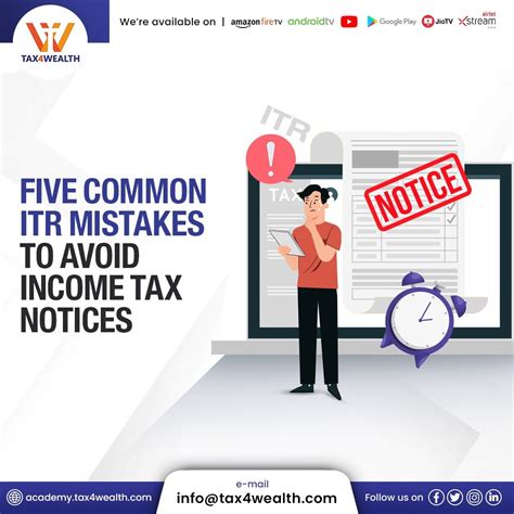 5 Common ITR Mistakes To Avoid Income Tax Notices