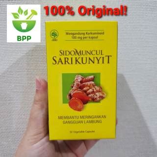 Jual SidoMuncul Sari Kunyit Kuning Isi 50 Kapsul Sido Muncul Shopee