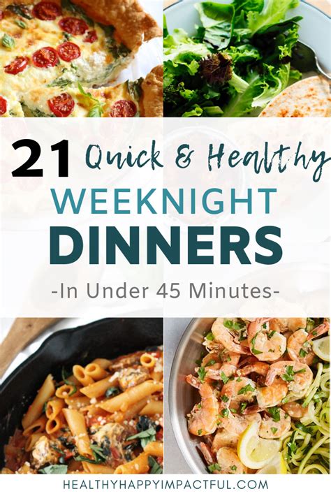 21 Quick And Healthy Weeknight Dinners Healthy Weeknight Dinners Healthy Meals For Two Easy