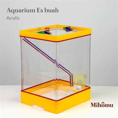 Jual AQUARIUM TEMPAT ES BUAH MINUMAN TEMPAT ES KELAPA SEGI ACRYLIC