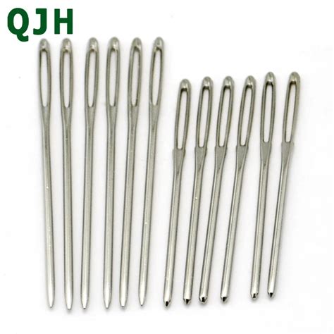 Hot 12PCs Stainless Steel Knitting Needles Needlework Sewing Tool ...