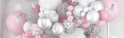 Amazon Pateeha Pink Balloon Garland Pcs Silver Pink White