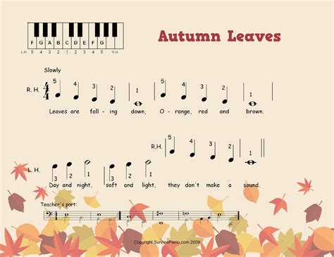 autumn leaves sheet music 3