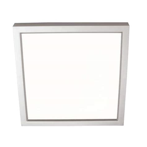 Afx Edgesquare In Watt Satin Nickel Integrated Led Flush Mount