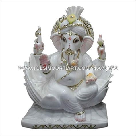 Marble God Ganesh Statue At 9500 00 INR In Jaipur Tulsi Moorti Art