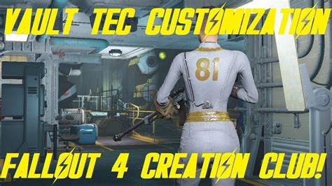 Vault Suit Customization Walkthrough Fallout 4 Creation Club Youtube